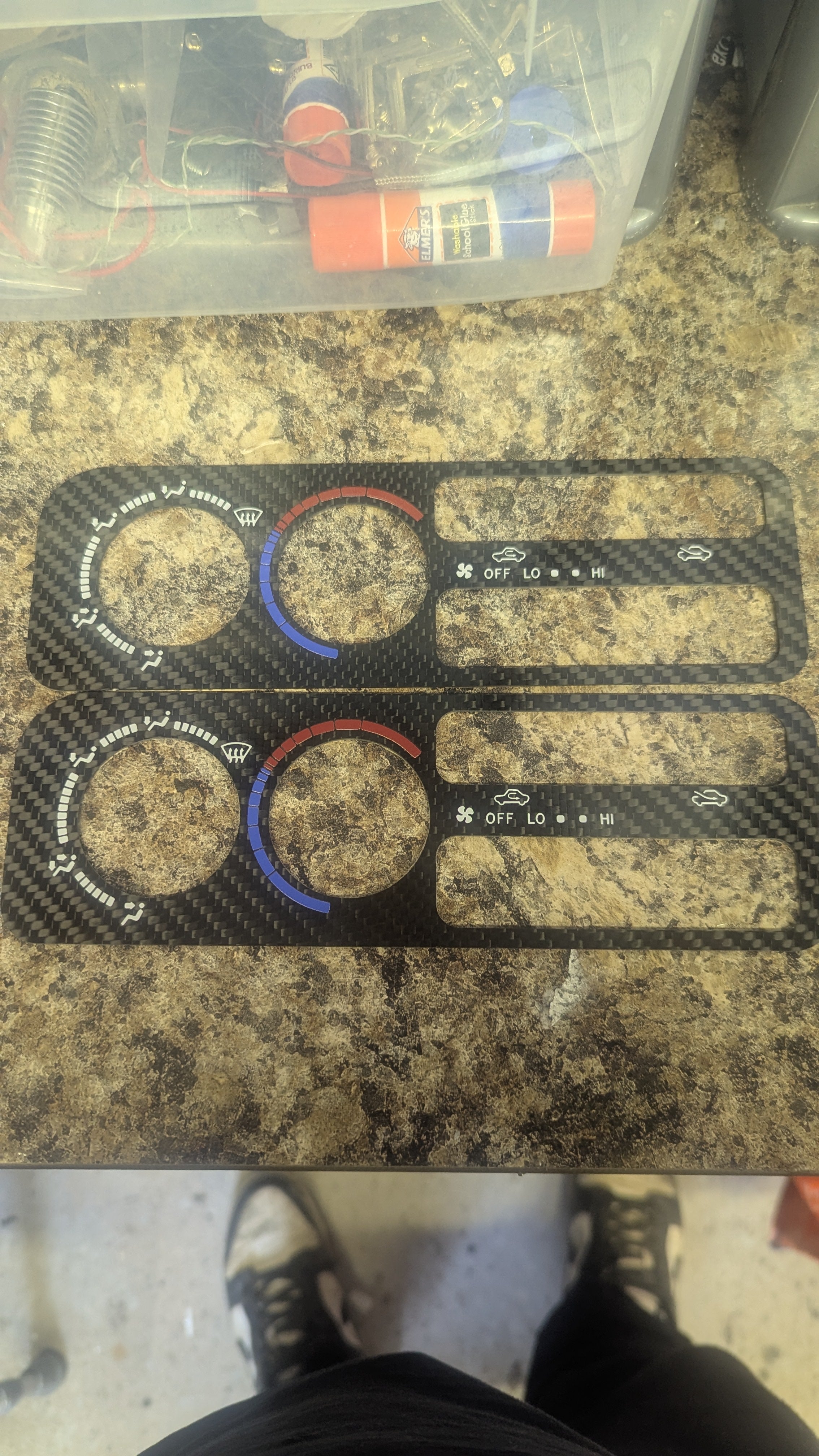 EP91 Carbon fiber Heater control Covers