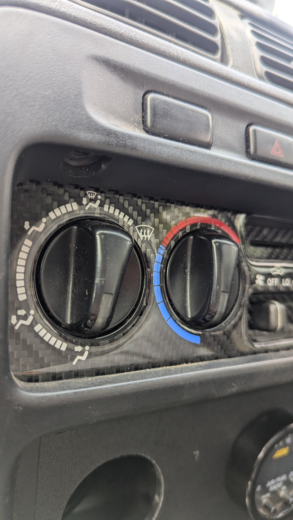 EP91 GLOSS Carbon fiber Heater control covers