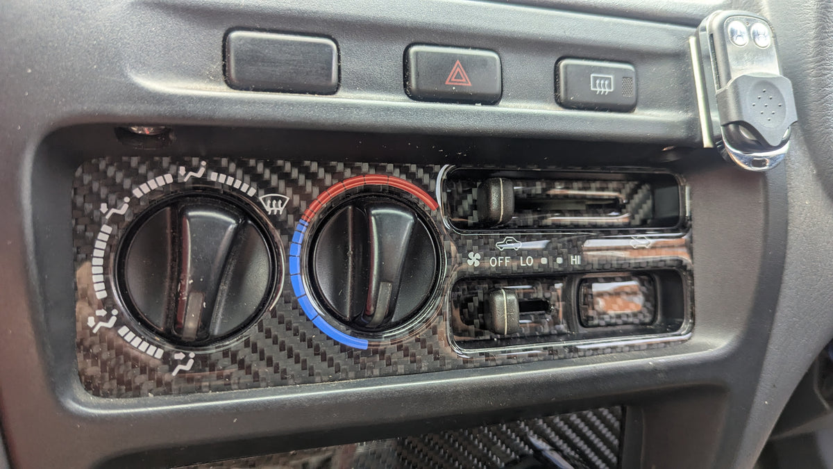 EP91 GLOSS Carbon fiber Heater control covers