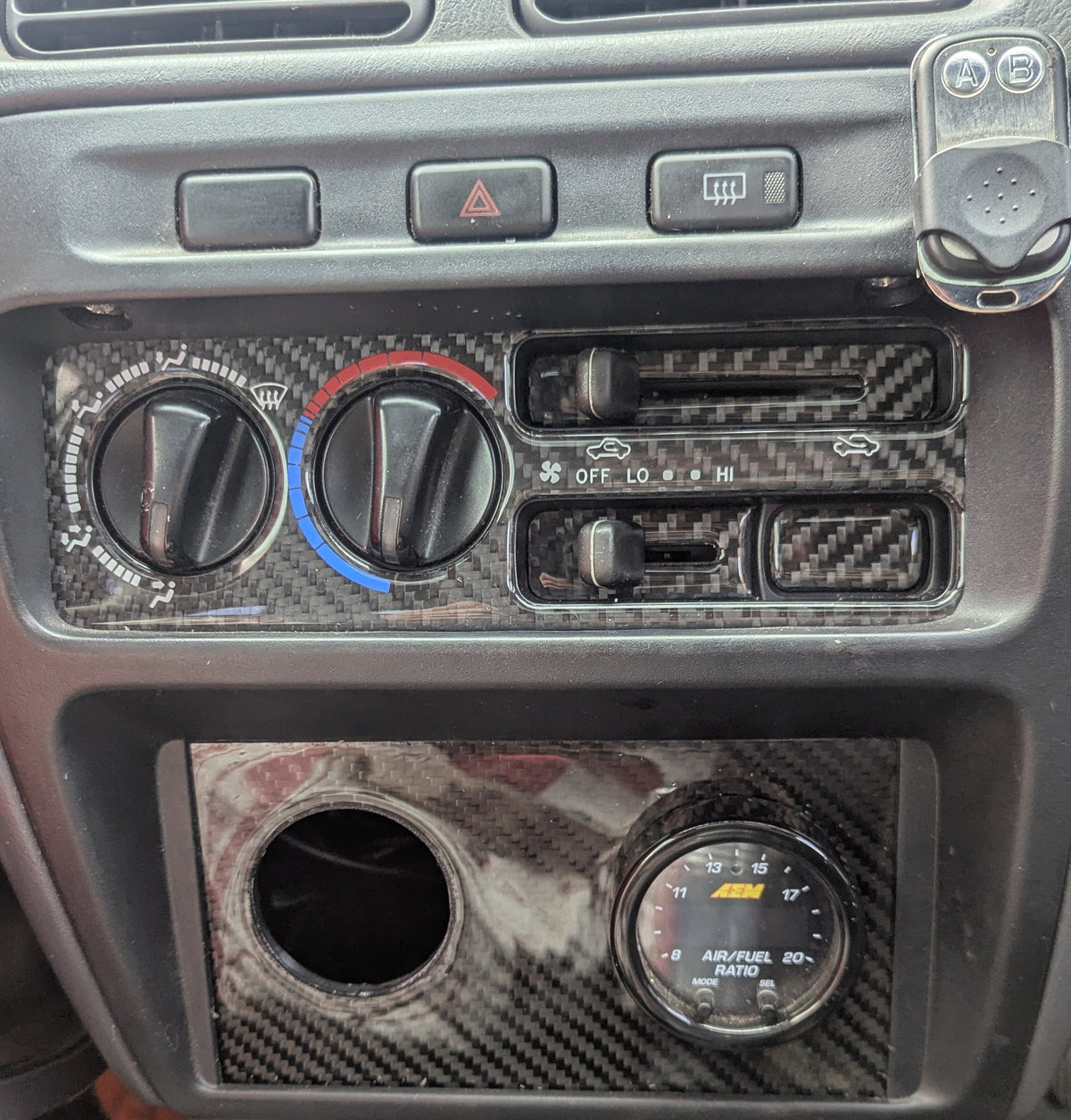 EP91 GLOSS Carbon fiber Heater control covers