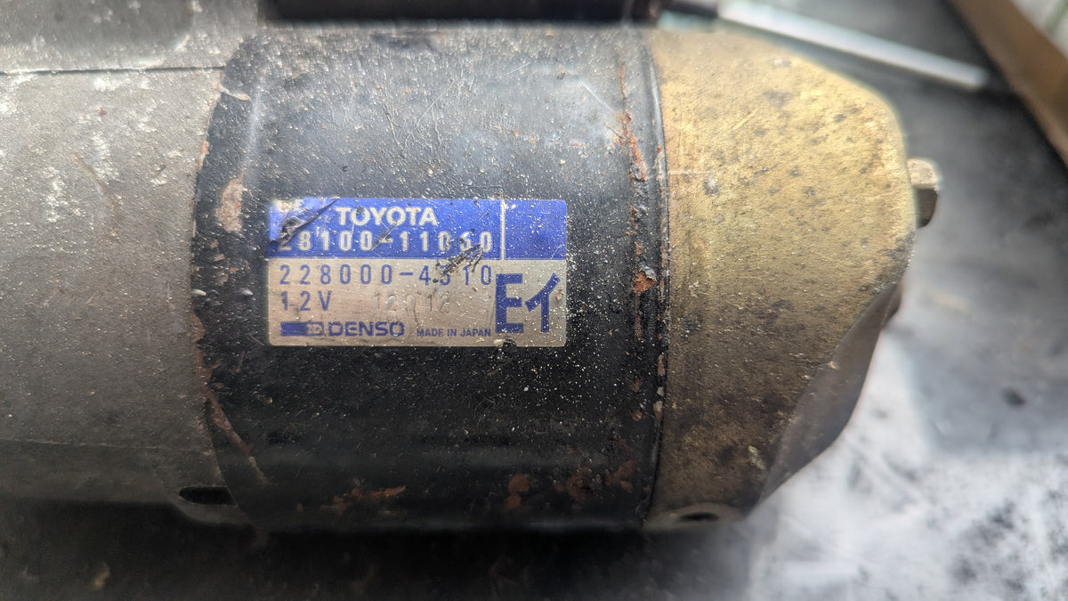 4EFTE OEM Toyota starter motor