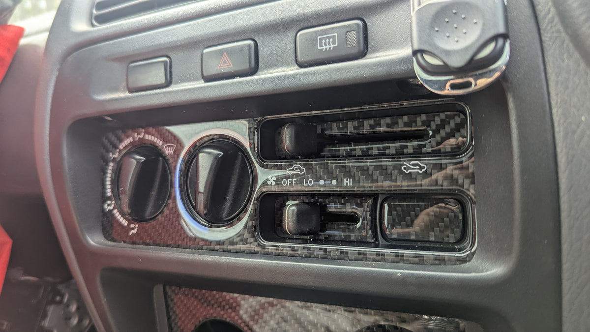 EP91 GLOSS Carbon fiber Heater control covers