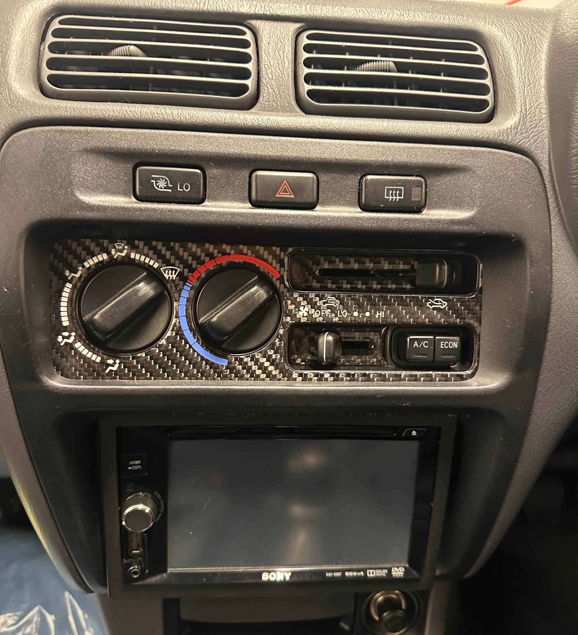 EP91 GLOSS Carbon fiber Heater control covers